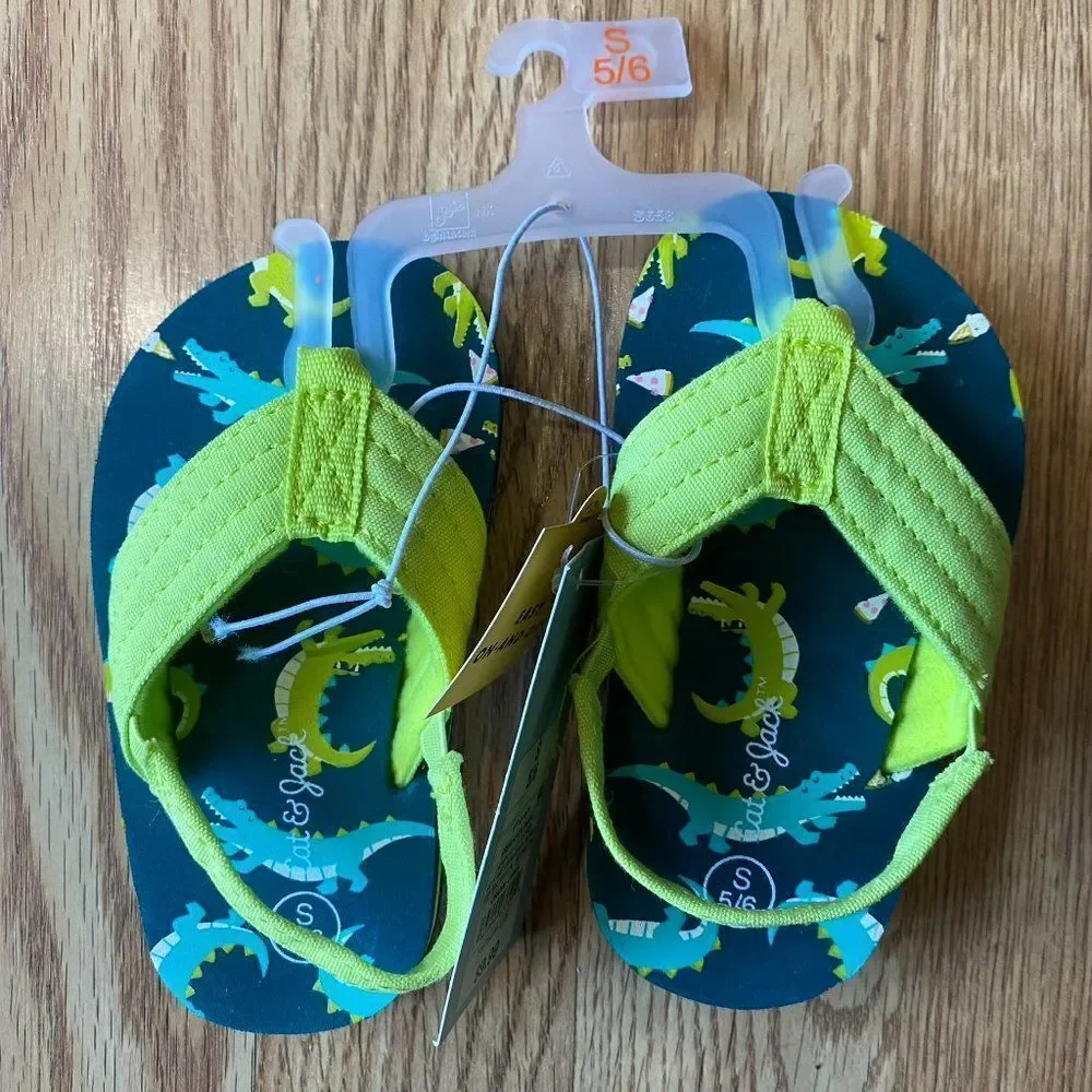 Toddler Shawn Flip Flop Sandals Alligator Print